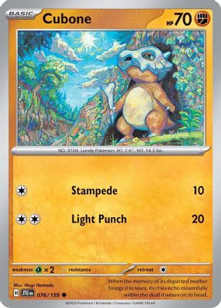 Cubone - SV09: Journey Together #076