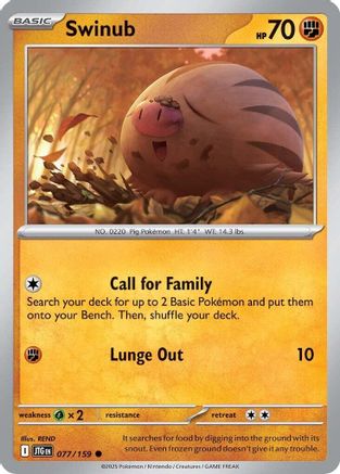 Swinub - 077/159 - SV09: Journey Together #077