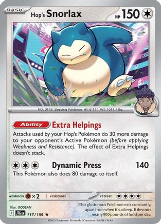 Hop's Snorlax - SV09: Journey Together #117