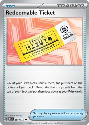 Redeemable Ticket - SV09: Journey Together #156