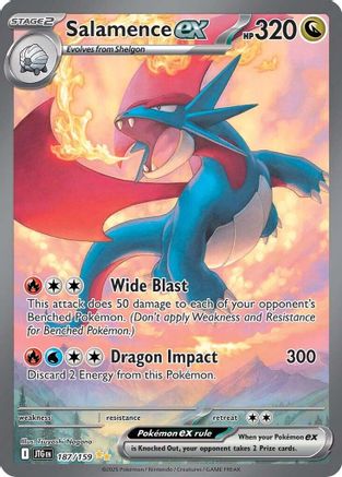 Salamence ex - 187/159 - SV09: Journey Together #187