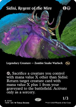 Sidisi, Regent of the Mire (Borderless) - Tarkir: Dragonstorm #341