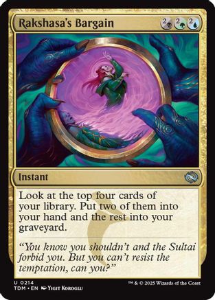 Rakshasa's Bargain - Tarkir: Dragonstorm #214
