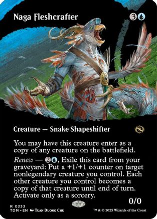 Naga Fleshcrafter (Borderless) - Tarkir: Dragonstorm #333