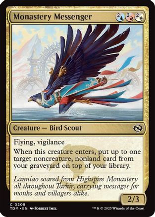 Monastery Messenger - Tarkir: Dragonstorm #208