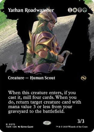 Yathan Roadwatcher (Borderless) - Tarkir: Dragonstorm #375
