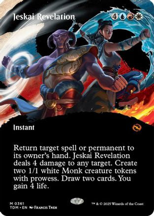 Jeskai Revelation (Borderless) - Tarkir: Dragonstorm #361