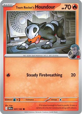 Team Rocket's Houndour - SV10: Destined Rivals #037