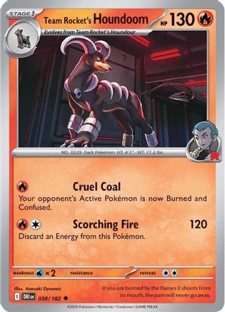 Team Rocket's Houndoom - 038/182 - SV10: Destined Rivals #038