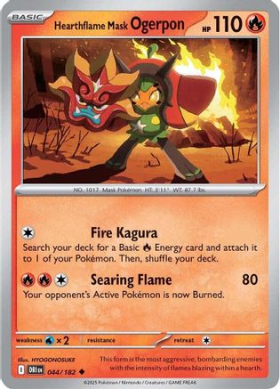 Hearthflame Mask Ogerpon - SV10: Destined Rivals #044