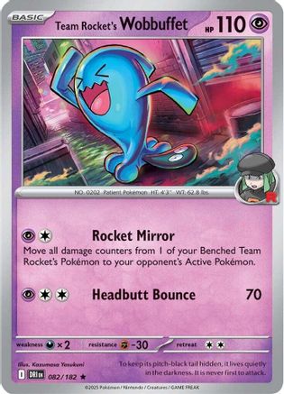 Team Rocket's Wobbuffet - SV10: Destined Rivals #082