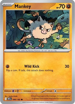 Mankey - SV10: Destined Rivals #090