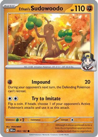 Ethan's Sudowoodo - SV10: Destined Rivals #093
