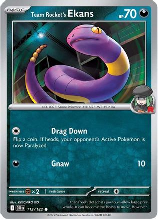 Team Rocket's Ekans - SV10: Destined Rivals #112