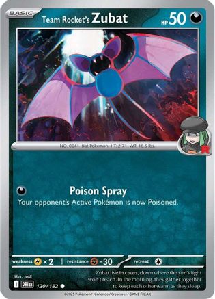 Team Rocket's Zubat - SV10: Destined Rivals #120