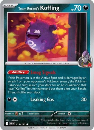 Team Rocket's Koffing - SV10: Destined Rivals #125