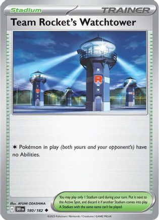 Team Rocket's Watchtower - SV10: Destined Rivals #180