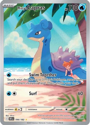 Misty's Lapras - 194/182 - SV10: Destined Rivals #194