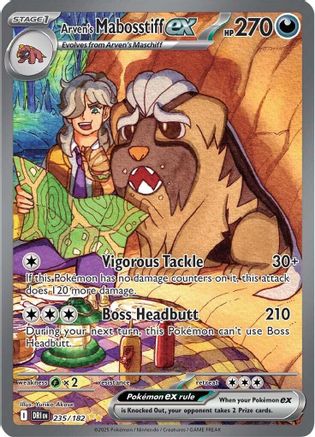 Arven's Mabosstiff ex - 235/182 - SV10: Destined Rivals #235
