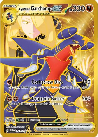 Cynthia's Garchomp ex - 241/182 - SV10: Destined Rivals #241