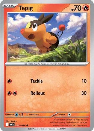 Tepig - SV: White Flare #011