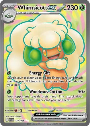 Whimsicott ex - 157/086 - SV: White Flare #157