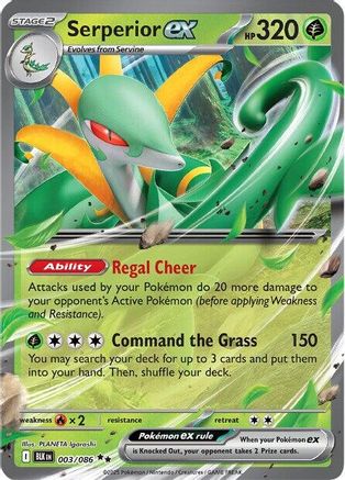 Serperior ex - SV: Black Bolt #003