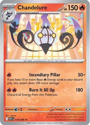 Chandelure - SV: White Flare #018