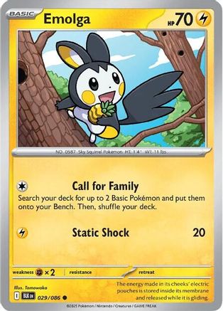 Emolga - SV: Black Bolt #029