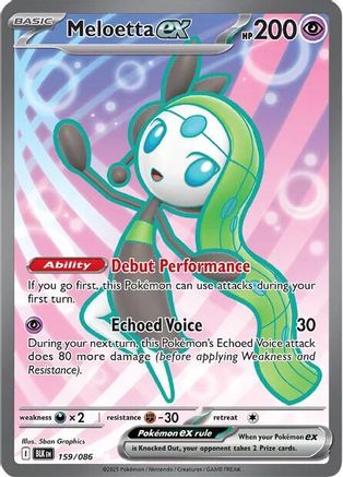 Meloetta ex - 159/086 - SV: Black Bolt #159