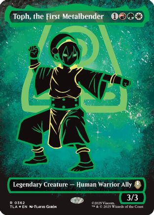 Toph, the First Metalbender (Borderless) (Neon Ink Foil) - Avatar: The Last Airbender #362
