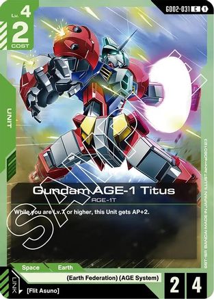Gundam AGE-1 Titus - Dual Impact #GD02-031