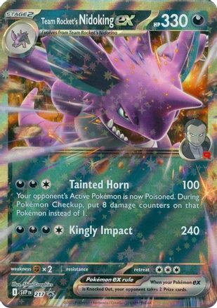 Team Rocket's Nidoking ex - 217 - SV: Scarlet & Violet Promo Cards #217