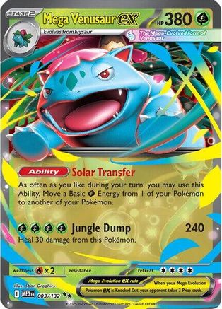 Mega Venusaur ex - 003/132 - ME01: Mega Evolution #003