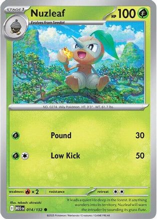 Nuzleaf - ME01: Mega Evolution #014