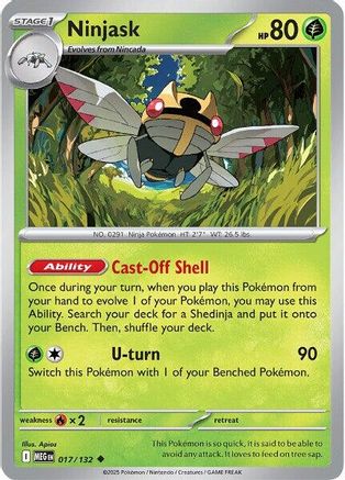 Ninjask - 017/132 - ME01: Mega Evolution #017