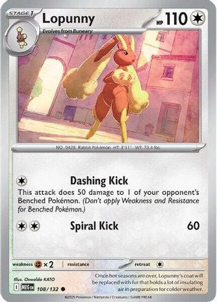Lopunny - ME01: Mega Evolution #108