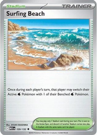 Surfing Beach - ME01: Mega Evolution #129