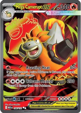Mega Camerupt ex - 156/132 - ME01: Mega Evolution #156