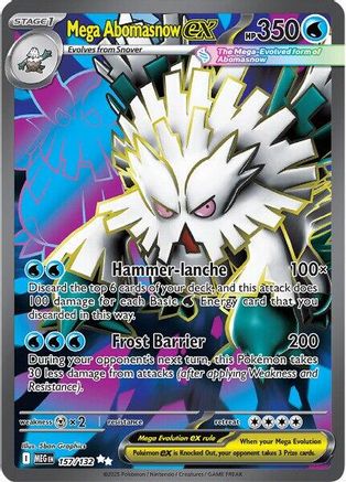 Mega Abomasnow ex - 157/132 - ME01: Mega Evolution #157