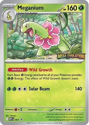 Meganium - 001 - ME: Mega Evolution Promo #001