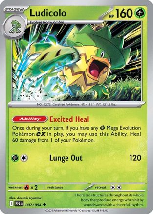 Ludicolo - 007/094 - ME02: Phantasmal Flames #007