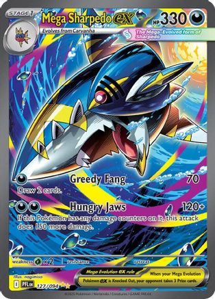 Mega Sharpedo ex - 127/094 - ME02: Phantasmal Flames #127