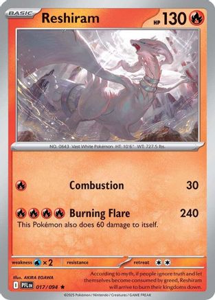 Reshiram - ME02: Phantasmal Flames #017