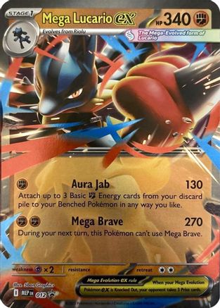 Mega Lucario ex - 012 - ME: Mega Evolution Promo #012