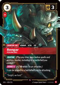 Rengar - Pouncing - (SFD-025/221) - Near Mint (*Foil )