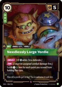 Needlessly Large Yordle - (SFD-055/221) - Near Mint (*Foil )