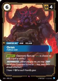Ornn - Forge God - (SFD-085/221) - Near Mint (*Foil )