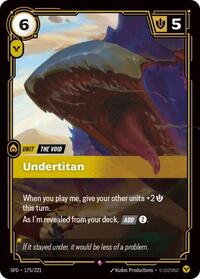 Undertitan - (SFD-175/221) - Near Mint (*Foil )