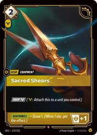 *Foil Sacred Shears — 172/221